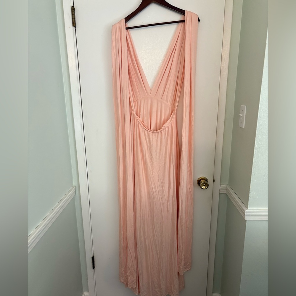 Lulu's Tricks of the Trade multiway convertible blush pink dress size XL new - Picture 6 of 12
